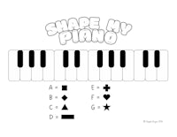 shape my piano coloring page