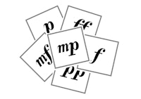 a stack of cards with the letters m, p, f, m, p, f, m, 