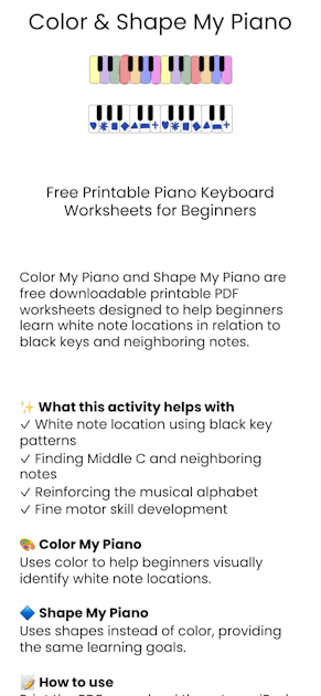 Color & Shape My Piano - Angela Dwyer | Piano Teacher, Music Theory ...