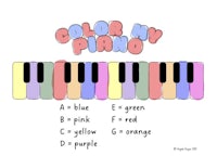 color my piano a, b, c, d, e, f, g, h, i,